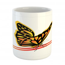 Delicate Spring Moth Art Mug