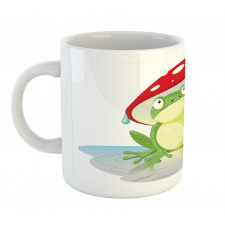 Animal in Mushroom Umbrella Mug