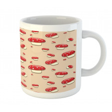 Cartoon Mushrooms Mug