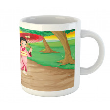 Cartoon Style Geisha Mug