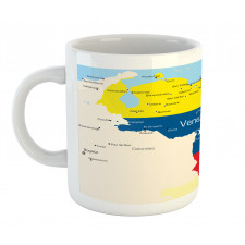 Colorful Detailed Map Mug