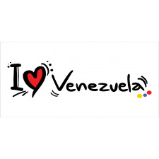 I Love Venezuela Wording Mug