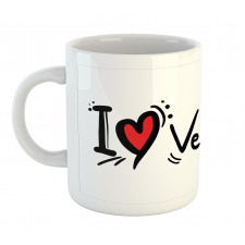 I Love Venezuela Wording Mug