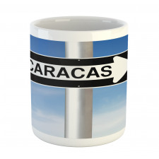 Caracas Lettering Sign Mug