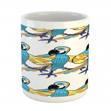 Tropic Colorful Parrots Mug