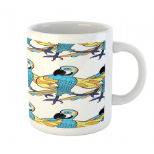 Tropic Colorful Parrots Mug