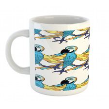 Tropic Colorful Parrots Mug