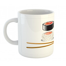 Japan Sushi and Chopsticks Mug