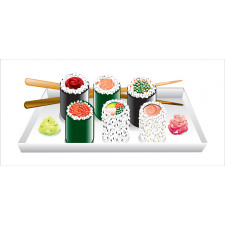 Various Flavored Sushi Plate Mug