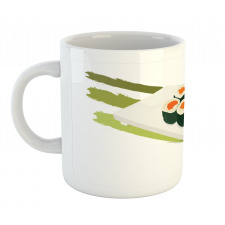 Sushi Maki Plate Chopsticks Mug