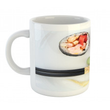 Sushi Smile Plate Top Photo Mug