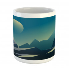 Geometric Landscape Scene Mug