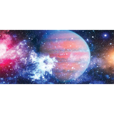 Vivid Nebula and Planet Art Mug