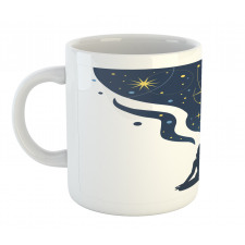 Woman Yoga with Starry Smoke Mug