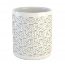 Modern Neutral Triangles Mug