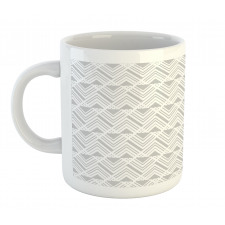 Modern Neutral Triangles Mug