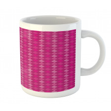 Pinkish Diagonal Squares Mug