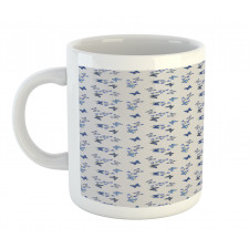 Bluebell Flowers Moths Mug