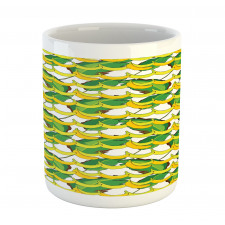 Tropical Fruit and Leaves Mug