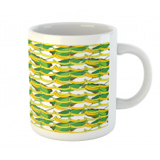 Tropical Fruit and Leaves Mug