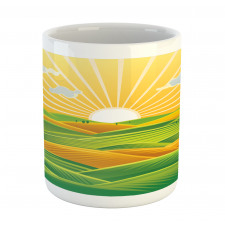 Fields Hills at Dawn Mug