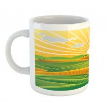 Fields Hills at Dawn Mug