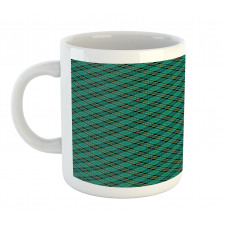 Diagonal Lines Art Mug