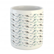 Dinosaur Rhythmic Cartoon Mug