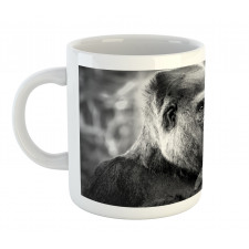 Close up Shot Ape Animal Mug