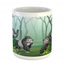 Orangutans in a Forest Mug