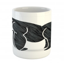 Angry Graphic Ape Standing Mug