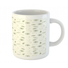 Monochrome Citrus Sketch Mug