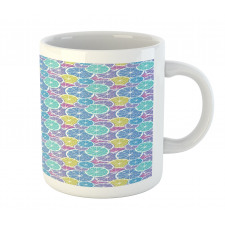 Abstract Colored Citrus Art Mug