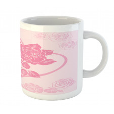 Roses in Heart Mug