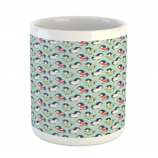 Arctic Animals Ice Skating Mug