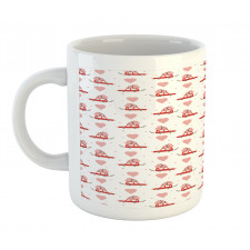 Car Carrying a Heart on Top Mug