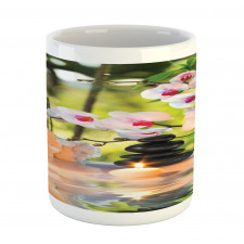 Spa with Candles Orchids Mug