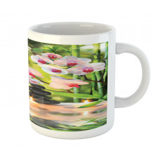 Spa with Candles Orchids Mug