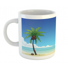 Exotic View Tree and Coconuts Mug