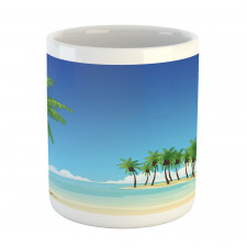 Coconut Trees in the Ocean Mug