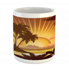 Digital Graphics Sunset Scene Mug