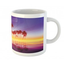 Dramatic Background Palm Trees Mug