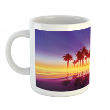 Dramatic Background Palm Trees Mug