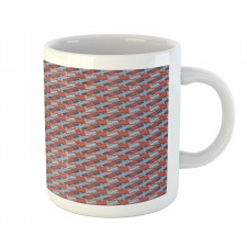 Vibrant Style Triangles Art Mug