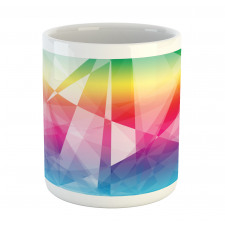 Mosaic Rainbow Geometric Art Mug