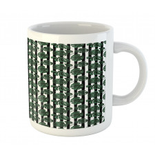 Monstera on Stripes Mug