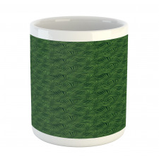 Palm Leaf Monochrome Mug