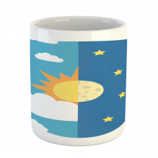 Day and Night Cartoon Mug