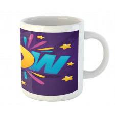 Fun Art Wow Lettering Stars Mug