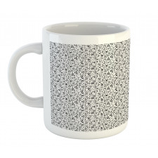 Monochrome Letters Design Mug